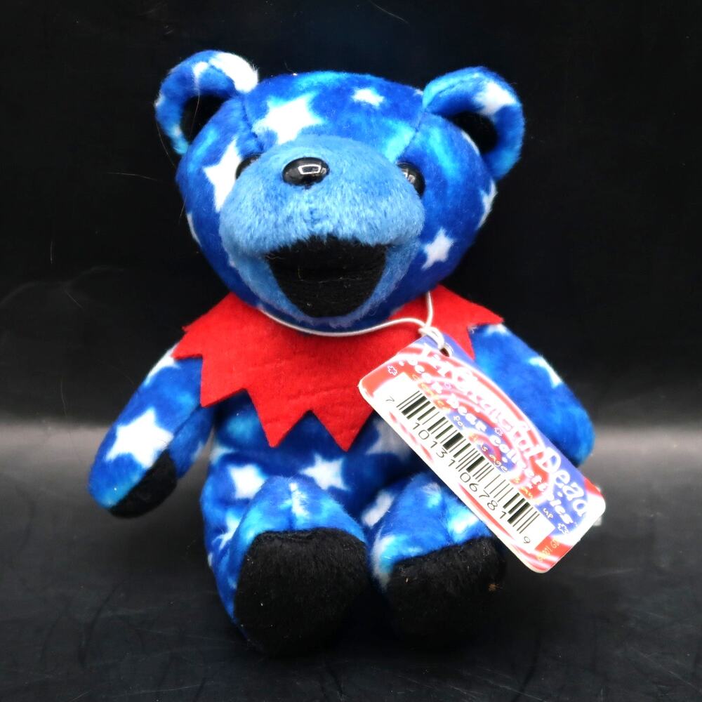 Liquid Blue Grateful Dead Lil Sam Bean Bear 5"  With Tag Deadhead Psychedelic